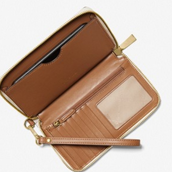 Michael Kors LG Phone Case Wristlet (Vanilla) - Picture 2 of 4